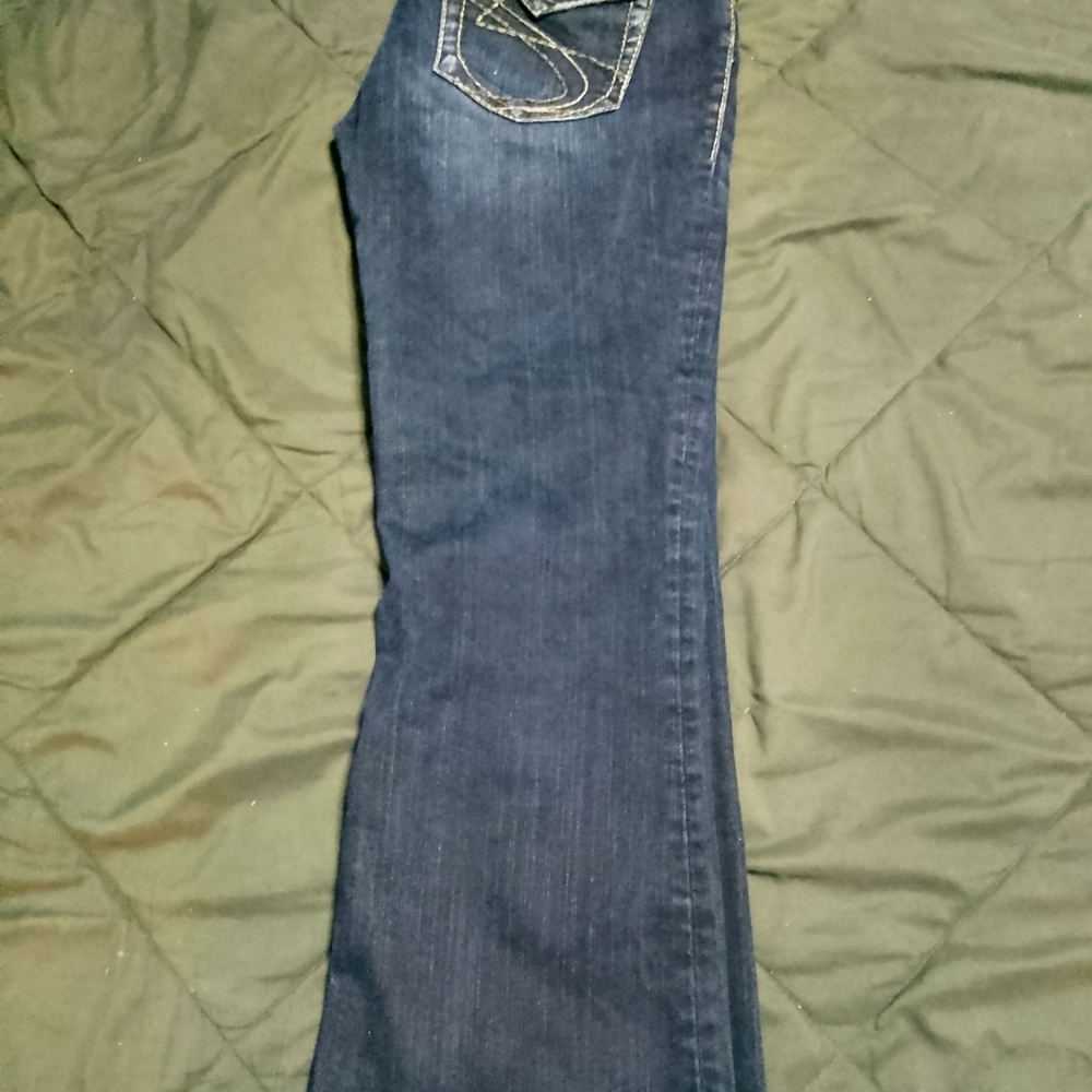 Silver Jeans Women's Dark Blue Boot Cut Jeans